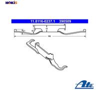 SPRING BRAKE CALIPER 11.8116-0237.1 FOR ALFA ROMEO 159/Sportwagon GIULIETTA 1.9L