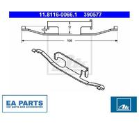 ATE Brake Caliper Spring 11.8116-0066.1 - Fits BMW 1,3,5,7,X1 (34211157046/34211157646)