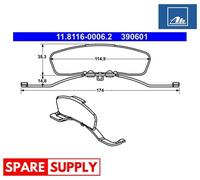 SPRING, BRAKE CALIPER FOR AUDI SEAT ATE 11.8116-0006.2 NEW