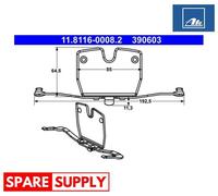 SPRING, BRAKE CALIPER FOR BMW F07 F01 E70 F15 ATE 11.8116-0008.2
