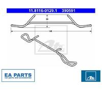 Spring, brake caliper for CHEVROLET CITROËN DAEWOO, GM KOREA ATE 11.8116-0129.1