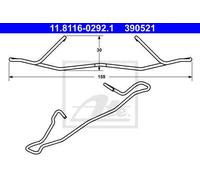 SPRING, BRAKE CALIPER FOR CHEVROLET OPEL SAAB ATE 11.8116-0292.1