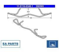 Spring, brake caliper for FORD C-MAX ESCAPE FOCUS GRAND C-MAX ATE 11.8116-0340.1