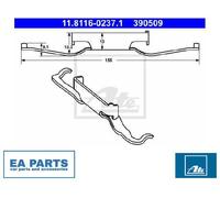 Spring, brake caliper for VW CALIFORNIA T5 Camper ATE 11.8116-0237.1