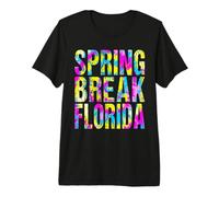 Spring Break Florida 2026 Tie Dye Artwork Premium T-Shirt