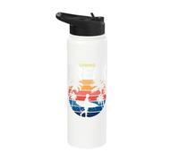 Spring Break Surfer Stainless Steel Insulated Water Bottle