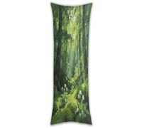 Spring Breath in The Forest Gap Pillow Cases Breathable Vertical Long Pillowcase Body Pillowcase with Hidden Zipper Closure Soft and Cozy Pillow Cover 20x54 Inches for Bedroom Couch