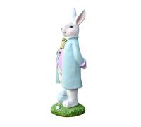 Spring Bunny Decorations - Spring Rabbit Figurine Decor, Bunny Mantel Decoration with Cute Design, Seasonal Ornament for Home Holiday Party Outdoor Garden Porch Patio Lawn Indoor Entryway