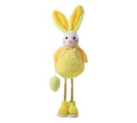 Spring Bunny Figurine | Easter Bunny Doll Standing Decor | Charming Rabbit Spring Decor,for Holiday Gathering Party Nursery Desk Shelf Dining Table Mantel Windowsill Entryway