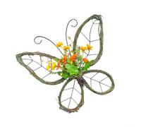 Spring Butterfly Garland 39cm Artificial Flower Wreath
