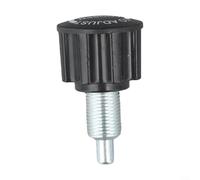 Spring Button Pull Pin For Exercise Bike With Steel Construction And Adjustable Fit For Gym Equipment Repair Black Color 6.5 Cm Total Length