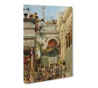 Spring By Lawrence Alma Tadema Canvas Print | Gallery Wrapped 30mm Frame Wall Art | 20x14 inches | Ready to Hang | Classic Landscape Picture | Living Room Bedroom Lounge Office