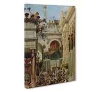 Spring By Lawrence Alma-Tadema Canvas Print | Gallery Wrapped 30mm Frame Wall Art | 30x20 inches | Ready to Hang | Contemporary Landscape Picture | Living Room Bedroom Lounge Office