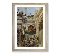 Spring by Lawrence Alma-Tadema Framed Print | A2 Oak Framed Wall Art | Ready to Hang | Modern Landscape Picture | Living Room Bedroom Lounge Office