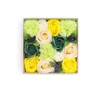 Spring Celebrations Soap Flower Gift Box - Yellow & Green