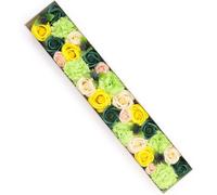 Spring Celebrations Soap Flowers Gift Box - Yellow & Green Luxury