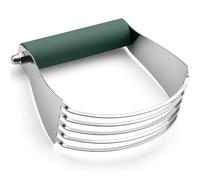 Spring Chef Large Dough Blender For Baking, Manual Dough Cutter Tool, Stainless Steel Puff Pastry Cutter Tool with Sharp Blades, Dishwasher Safe Pastry Blender for Easy Mixing - Pine Green