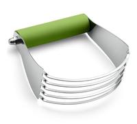 Spring Chef Large Green Dough Blender For Baking, Professional Dough Cutter Tool, Stainless Steel Puff Pastry Cutter Tool with Sharp Blades, Dishwasher Safe Pastry Blender for Easy Mixing