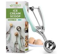 Spring Chef - Mint Medium Cookie Scoop for Baking, Melon Baller Scoop, Multifunctional #40 Scoop with Trigger Release, 1.7 Tbsp Stainless Steel Scooper for Food, Ice Cream, Cookie Dough Scoop