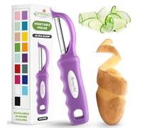 Spring Chef Premium Swivel Vegetable Peeler, Comfortable Handle and Ultra Sharp Stainless Steel Blades - Perfect Kitchen Peeler For Veggie, Fruit, Potato, Carrot, Apple - Orchid