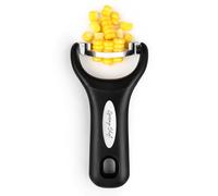 Spring Chef Stainless Steel Corn Peeler - Corn on the Cob Stripper Tool - Durable & Efficient Kernel Remover Tool - Easy to Use Kernel Cutter - Dishwasher Safe Kitchen Gadget - Black