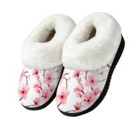 Spring Cherry Blossom Slippers Boot Slippers Indoor Outdoor House Shoes L