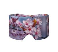 Spring Cherry Blossoms Print Sleep Eye and Ear Muffs Mask - Soft & Breathable, Ideal for Travel, Meditation, and Nighttime Use