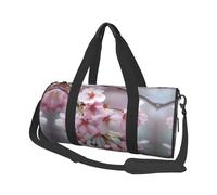 Spring Cherry Blossoms Print Travel Duffel Bag, Foldable Gym Bag Overnight Weekend Bags for Women, Large Holdall Bag Cabin Bag for Sports and Travel