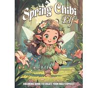 Spring Chibi Elf Coloring Book