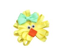 Spring Chicken/Bunnies Fabric Hair Clip for Kids and Teens with Bowknot Designs Add Festival Touch for Various Outfit Kids Easter Hair Decoration
