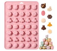 Spring Chocolate Molds, 3D Chocolate Candy Moulds Fondant Cookie Molds 35 Cavity Bees, Honey, Honeycomb, Flowers for Holiday Easter, Candy, Fudge, Cake Pop