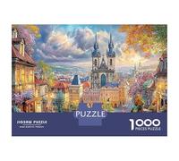 Spring City Scene 1000Piecess JigsawPuzzlesPrague City ForAdults Challenging LargePiecePuzzles Age12+byth EducationalGames Brainteasing Adults Jigsaw Puzzle 52x38cm/1000pcs
