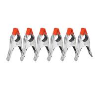 Spring Clamp Metal Mini Fixed Strong A Shape Clip Unbreakable Quick Release Sturdy Durable for Woodworking Photography Crafts 6inch 6Pcs Silver Red Galvanised Iron