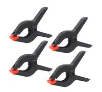 Spring Clamps, CESFONJER 6 Inch Clips Set, 4 Pcs Heavy Duty Plastic Muslin Clamps for Background Muslin, Canvas, Paper, Chroma Key Screen, Heavy Duty Clip, Photo Studio and Any More