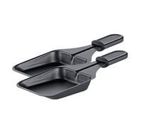 Spring Classic Raclette Pans, Pack of 2, 9.5 x 8.0 cm, Replacement Raclette Pan Suitable for Spring Classic Raclette Device, Non-Stick Coating, Plastic Handle, Raclette Grill