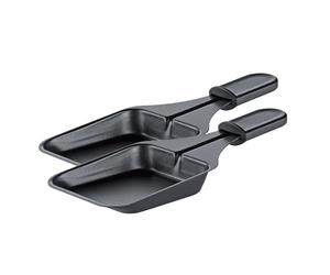 Spring Classic Raclette Pans, Pack of 2, 9.5 x 8.0 cm, Replacement Raclette Pan Suitable for Spring Classic Raclette Device, Non-Stick Coating, Plastic Handle, Raclette Grill