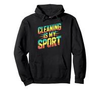 Spring CLEANING IS MY SPORT Cardio Janitor Ninja Dust Crew Pullover Hoodie