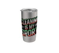 Spring Cleaning is My Sport Housekeeping Crew Vacuum Lady Stainless Steel Insulated Tumbler