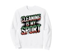 Spring CLEANING IS MY SPORT Housekeeping Crew Vacuum Lady Sweatshirt