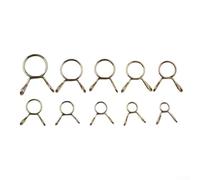 Spring Clip Hose Clamp Assortment Kit, 126 pcs for 5 mm-14 mm Fuel Oil Water Tubing, Compatible with Motorcycle For ATV Boat Snowmobile Cooling Systems