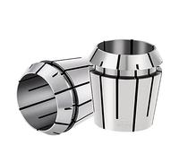 Spring Collet,1Pc Spring Steel 65Mn ER Spring Collet Chuck Clamping Tool Drill Collets Chuck CNC Milling Lathe Tool Milling Cutter(ER32 21mm)
