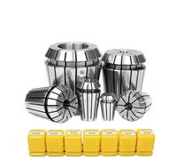 Spring Collet 1Set ER Collet ER8 ER11 ER16 ER20 ER25 ER32 Spring Collet Precision 0.015mm CNC Milling Tool Holder Engraving Machine Lathe Milling Lathe Tool(ER32-35791113151719)