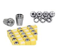 Spring Collet 1Set ER11 ER16 ER20 ER25 Collet Chuck Set 1-16mm Spring Collet for CNC Machining Center Engraving Machine Lathe Mill Tool ER Collect Milling Lathe Tool(ER32 9PCS)