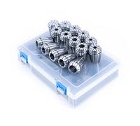 Spring Collet 1Set ER11 ER16 ER20 ER25 ER32 ER40 Spring Collet AA High Precision 0.005mm CNC Milling Tool Holder Engraving Machine Lathe Milling Lathe Tool(AA ER40-24PCS)