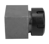 Spring Collet Chuck Holder, Collet Block Square Collet Chuck Block Holder Hard Steel CNC Lathe Engraving Machine Parts Er32 Collet Holder Set ER 32