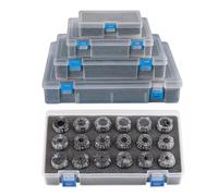 Spring Collet ER11/16/20/25/32/40 High Precision Spring Collet Chuck Set for CNC Engraving Machine & End Mill Holder(ER25(15PCS) A)