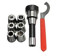 Spring Collet R8-ER32 Collet Chuck Milling Tool Holder with 6Pcs ER32 Spring Collets Set for CNC Tool Milling Lathe Tool