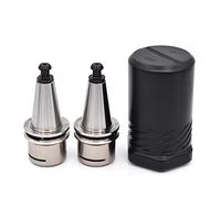 Spring Collet Set 10pcs/Set iso20 er16 er20 Chuck iso25 Carved CNC Tools Woodworking Engraving Machine Lathe Milling Tool (Size : ISO20- ER20-35MS)