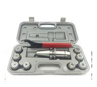 Spring Collet Set 15pcs/Set BT40-ER32-100L High-Precision Milling Chuck Holder Milling Workholding ER32 Spring Milling Tool Handle Set Lathe Milling Tool (Size : BT40-ER32-7PCS)