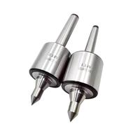 Spring Collet Set 1PCS Live Center MT1 MT2 MT3 New Type Machine Tool Thimble Rotary Center Tip Lathe Movable Center Cone Cutter Rotary Milling Machine Lathe Milling Tool(Long Nose,MT2)
